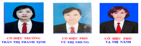 CÔ HIỆU TRƯỞNG - CÔ HIỆU PHÓ THCS NAM THANH