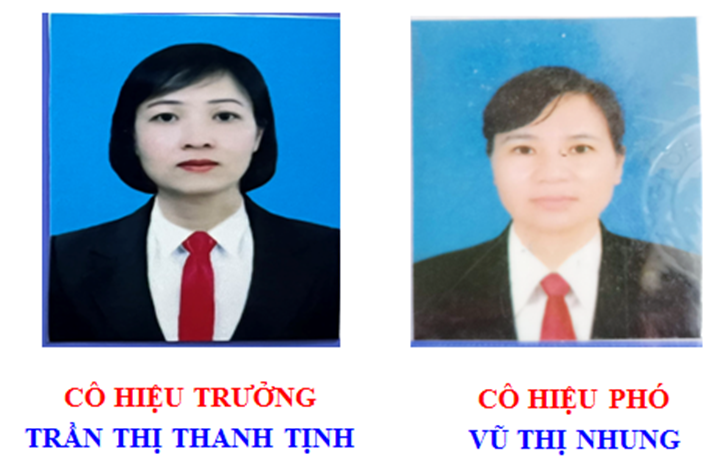 CÔ HIỆU TRƯỞNG - CÔ HIỆU PHÓ THCS NAM THANH